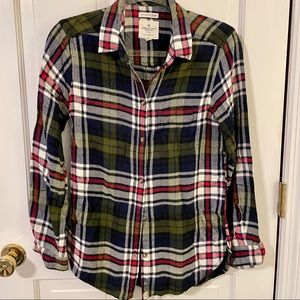 American Eagle Boyfriend Fit Flannel Shirt